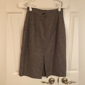 VINTAGE Wool Skirt with Slit.